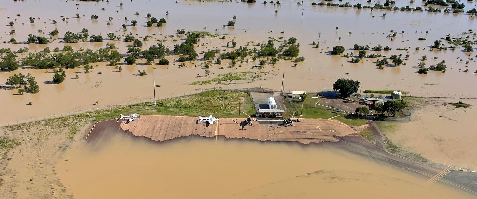 Flooded field